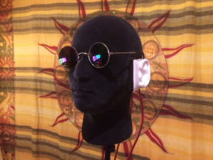picture of my homemade binaural microphone